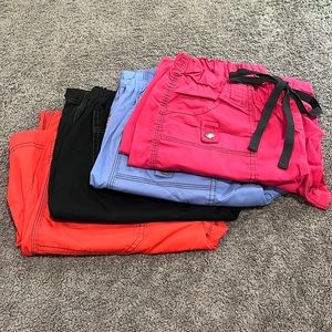 Dickies GenFlex Women’s Drawstring Scrub Pants - Black,Coral,Ceil(purple),Pink